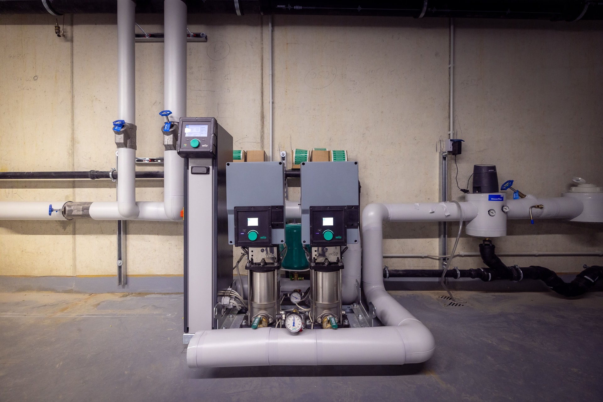 Wilo-Druckerhöhungsanlage Wasserstadt-Limmer-Baufeld 12 - König Projektbau